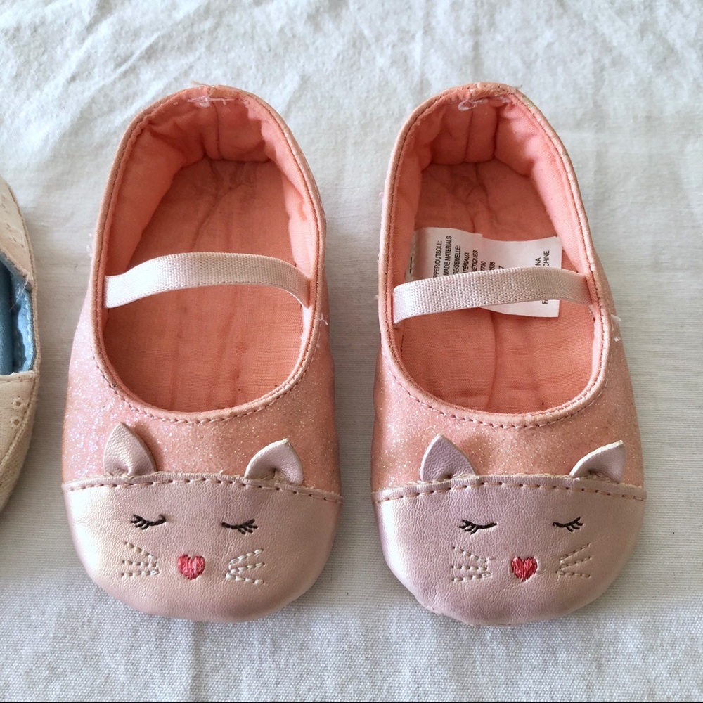 Oshkosh B’Gosh Espadrilles and Pink Cat Flats - Picture 2 of 7